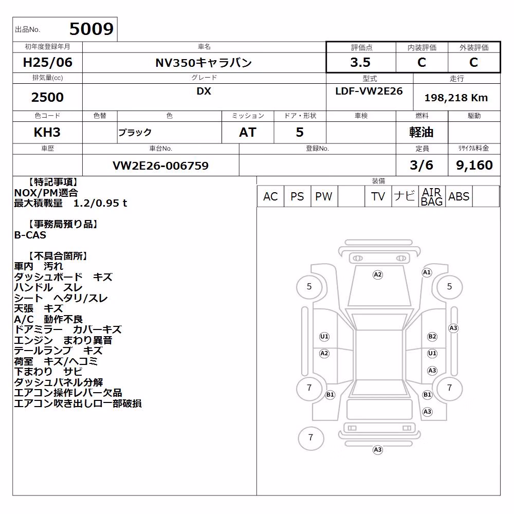 NISSAN NV350 CARAVAN