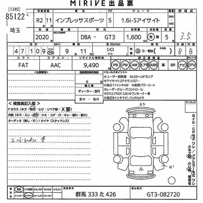 SUBARU XV