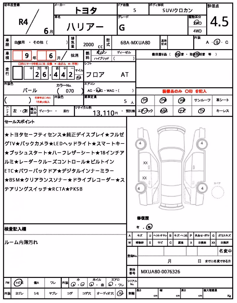 TOYOTA HARRIER
