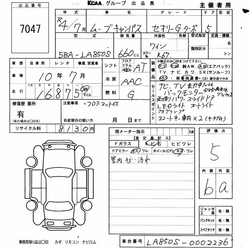 DAIHATSU MOVE CANBUS