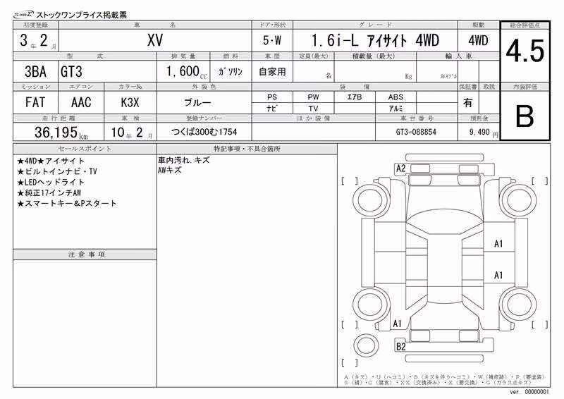 SUBARU XV