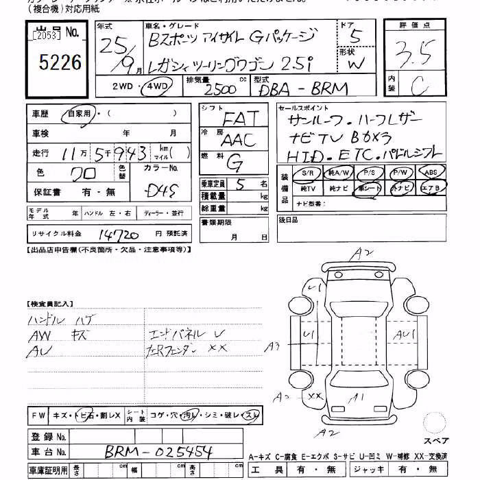 SUBARU LEGACY