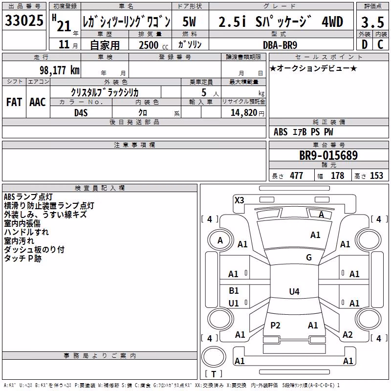 SUBARU LEGACY