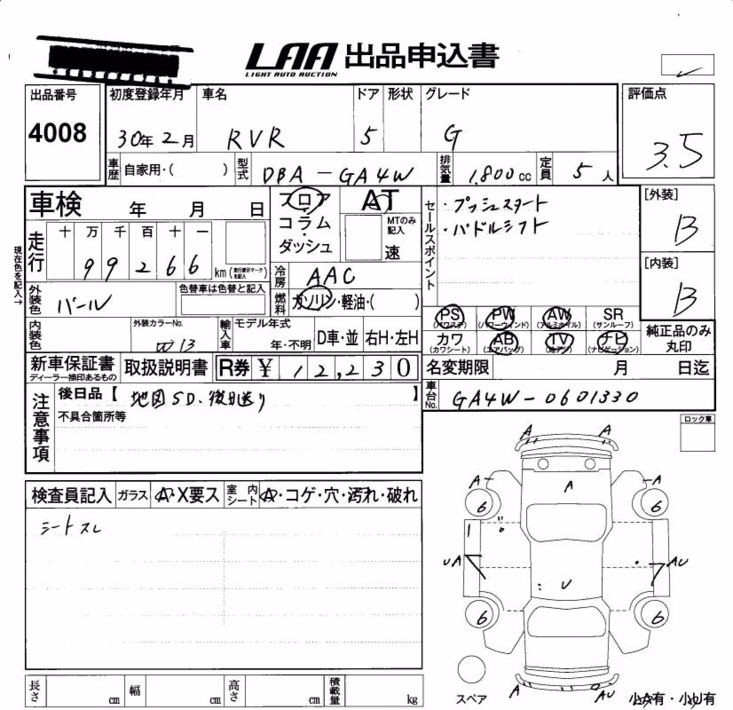 MITSUBISHI RVR