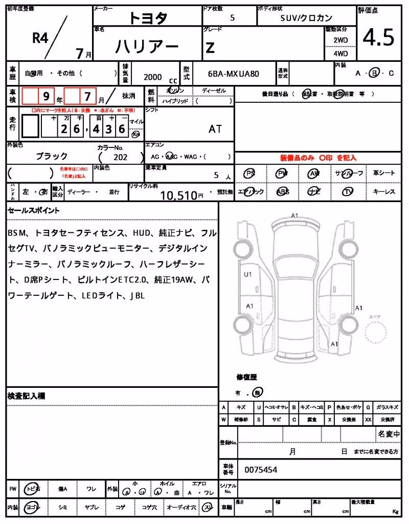 TOYOTA HARRIER