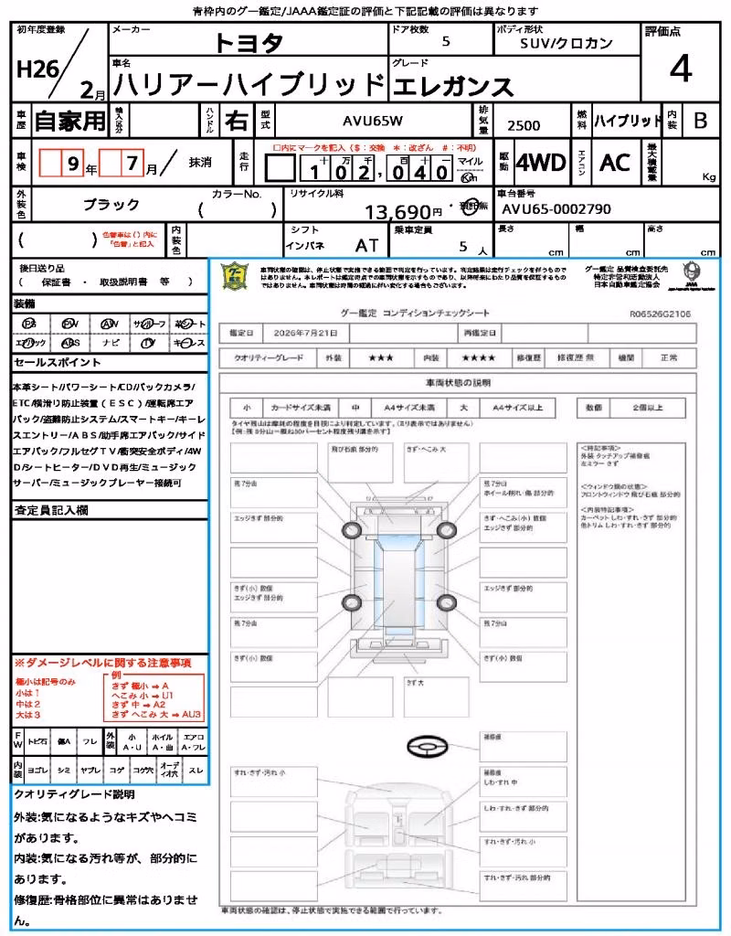TOYOTA HARRIER