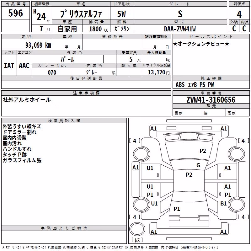 TOYOTA PRIUS ALPHA