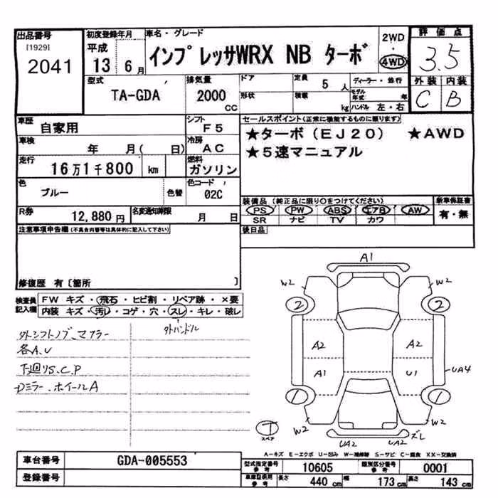 SUBARU IMPREZA WRX