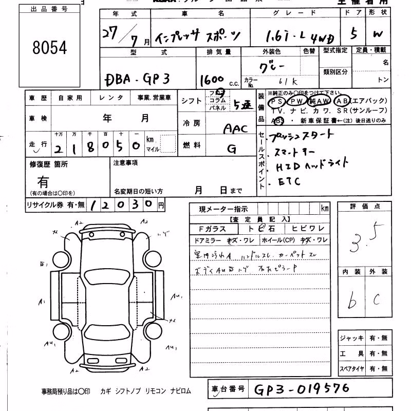 SUBARU IMPREZA