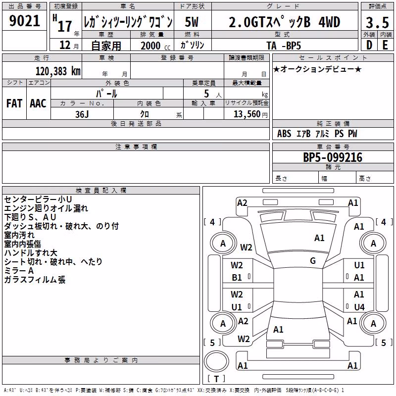 SUBARU LEGACY