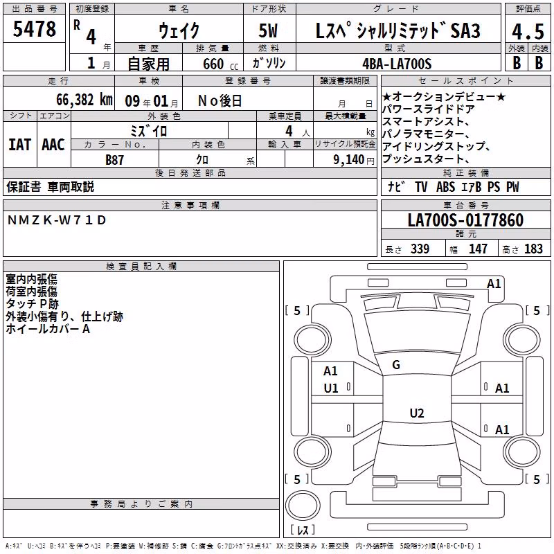 DAIHATSU WAKE