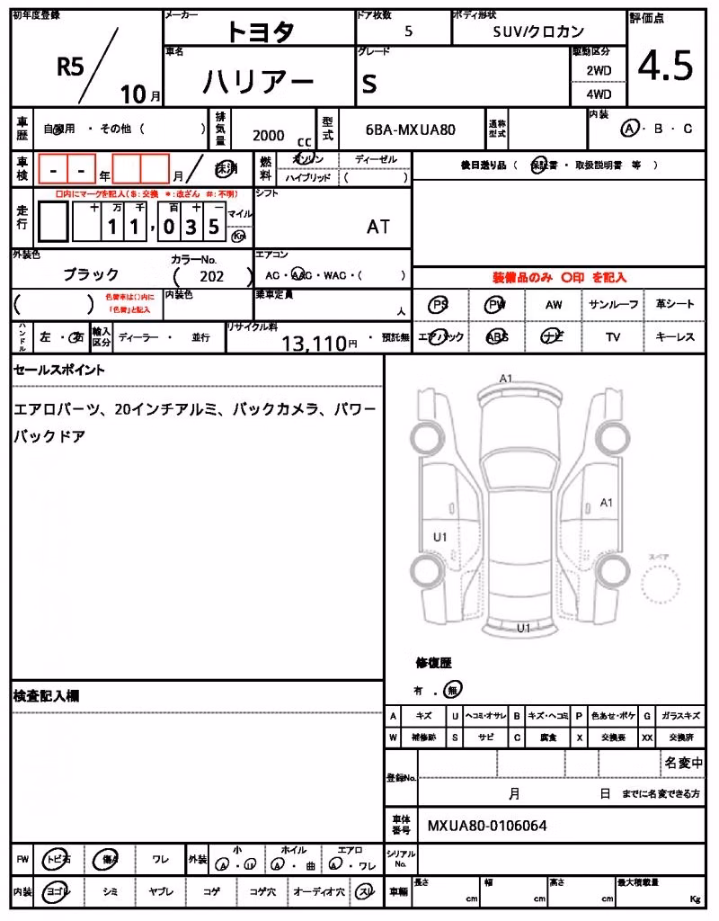 TOYOTA HARRIER
