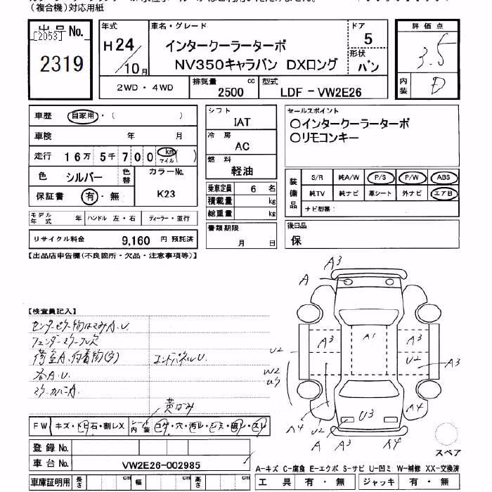 NISSAN NV350 CARAVAN