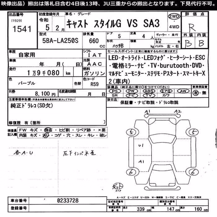 DAIHATSU CAST