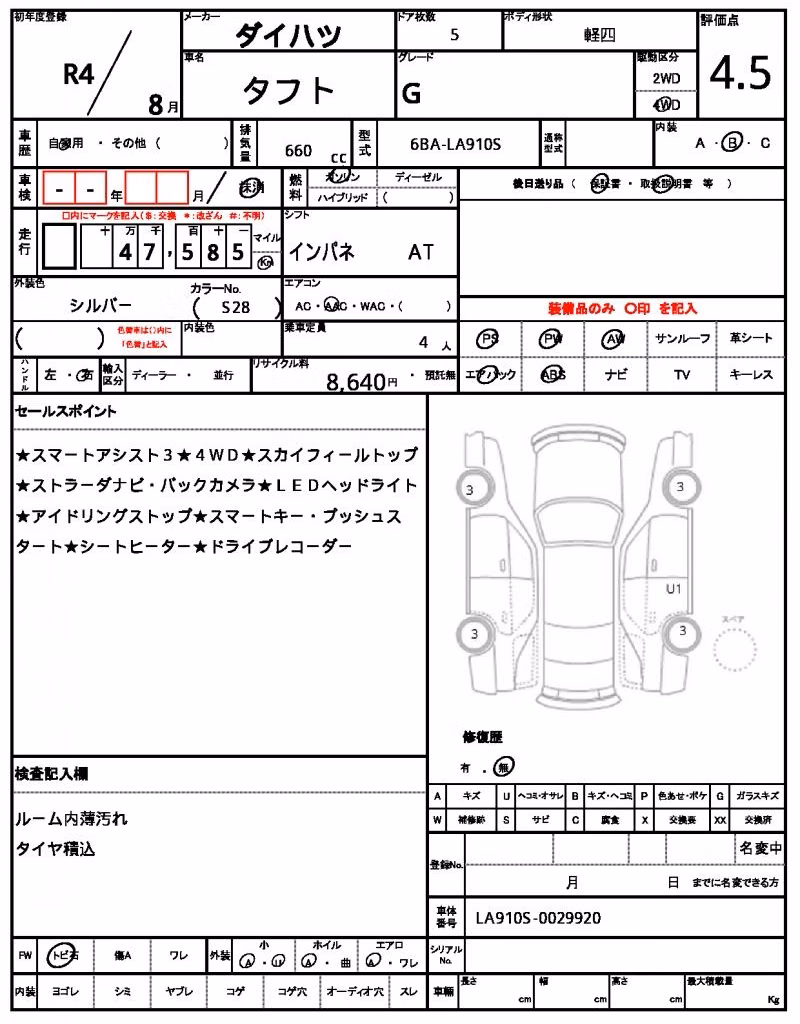 DAIHATSU TAFT