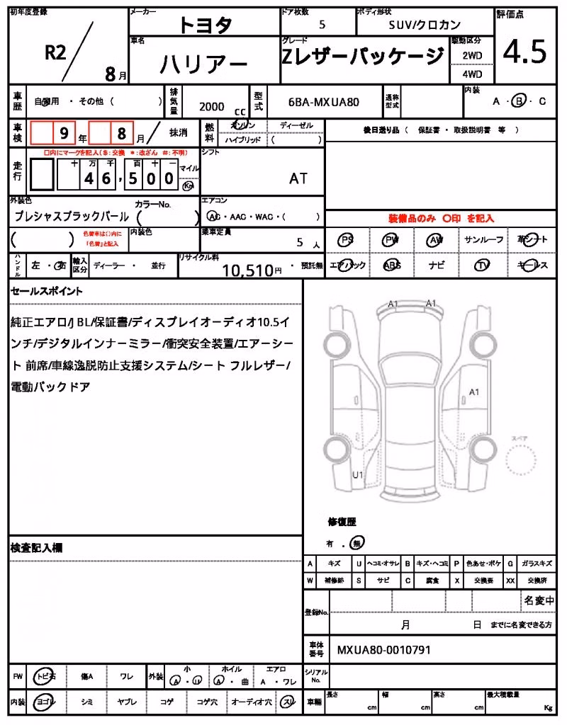 TOYOTA HARRIER