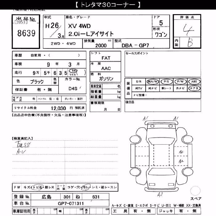 SUBARU XV