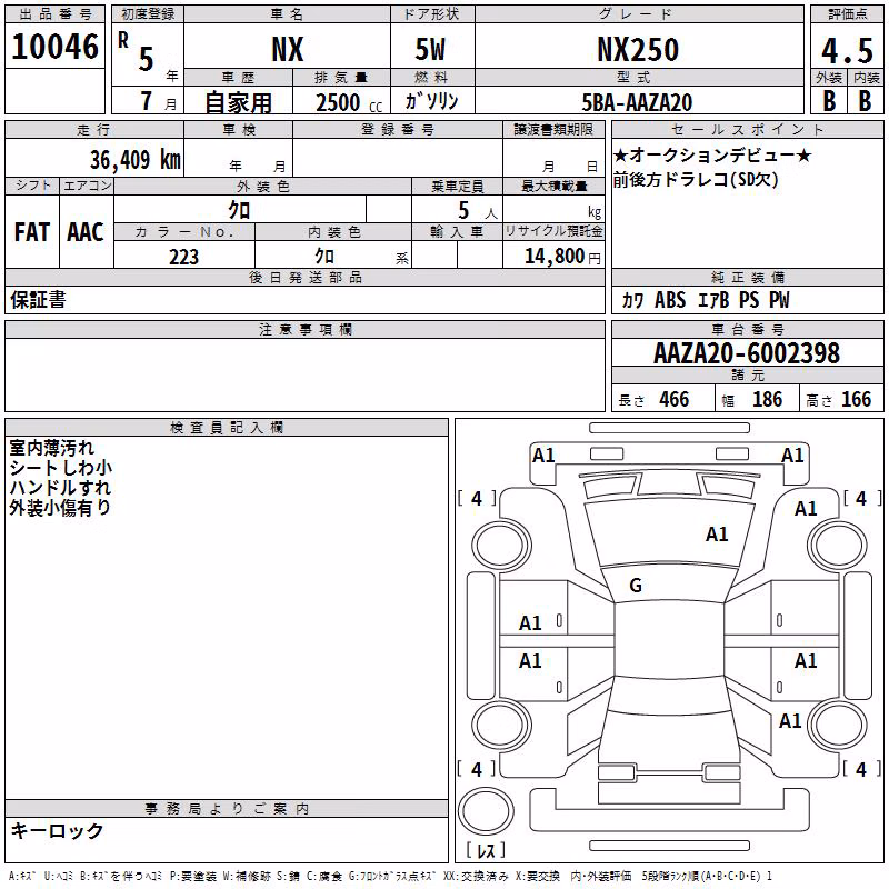 LEXUS NX250