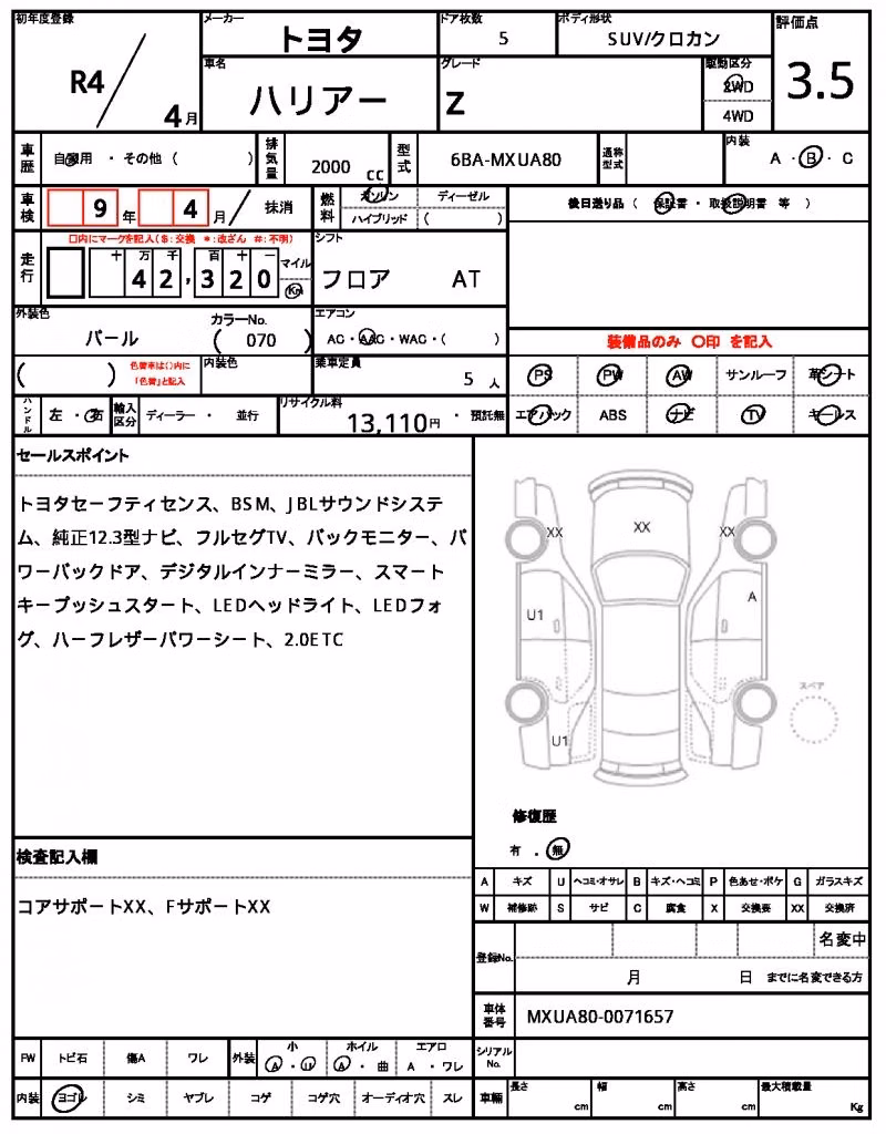 TOYOTA HARRIER