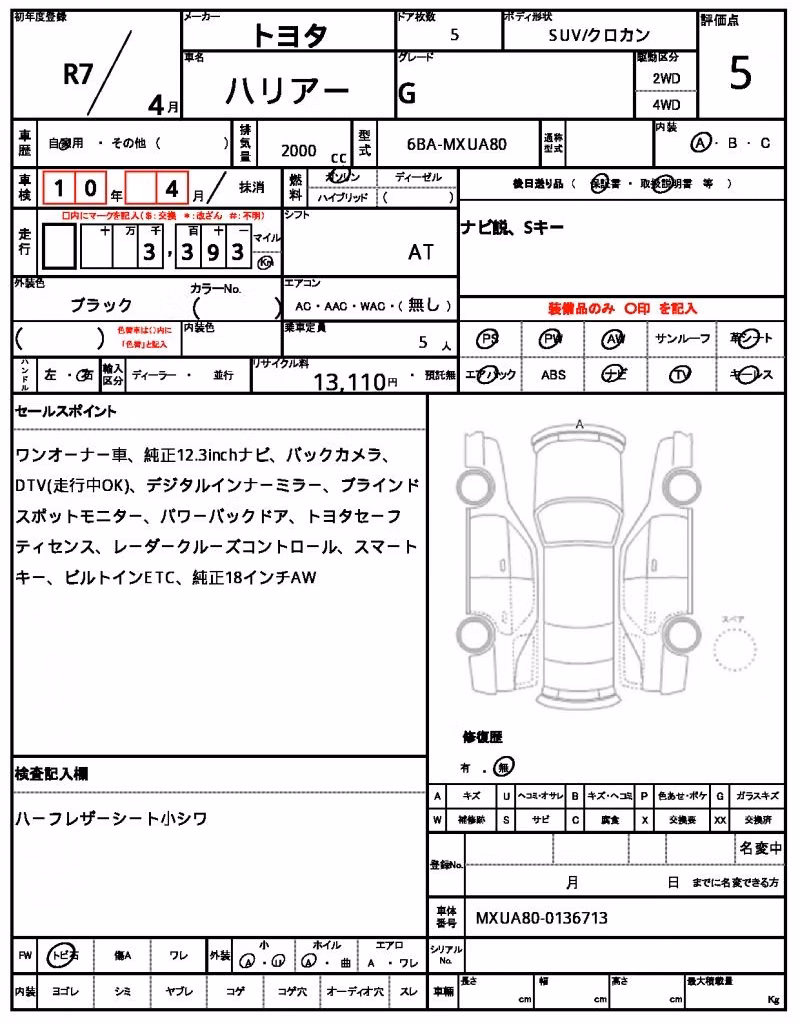 TOYOTA HARRIER