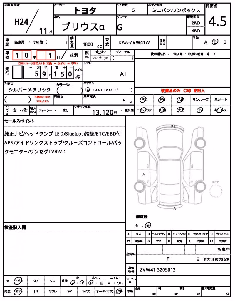 TOYOTA PRIUS ALPHA