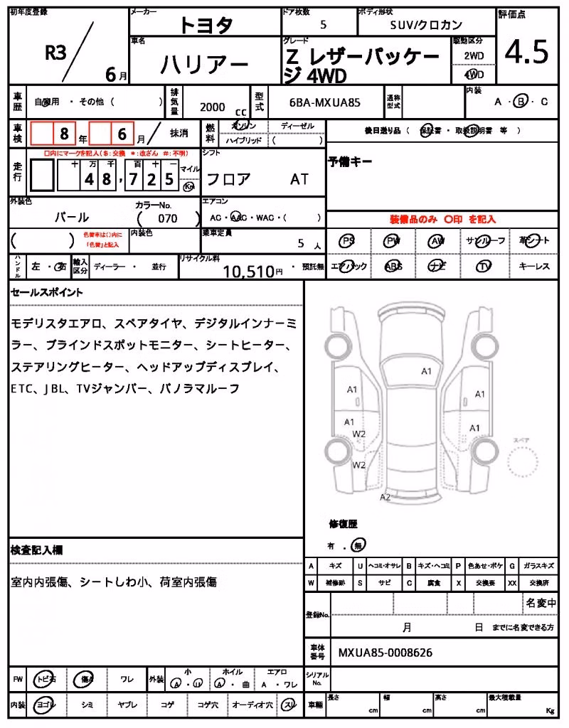TOYOTA HARRIER