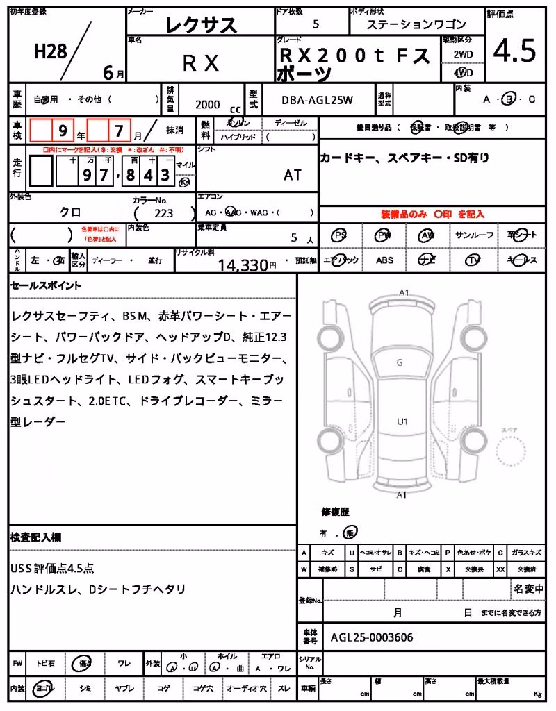 LEXUS RX200T