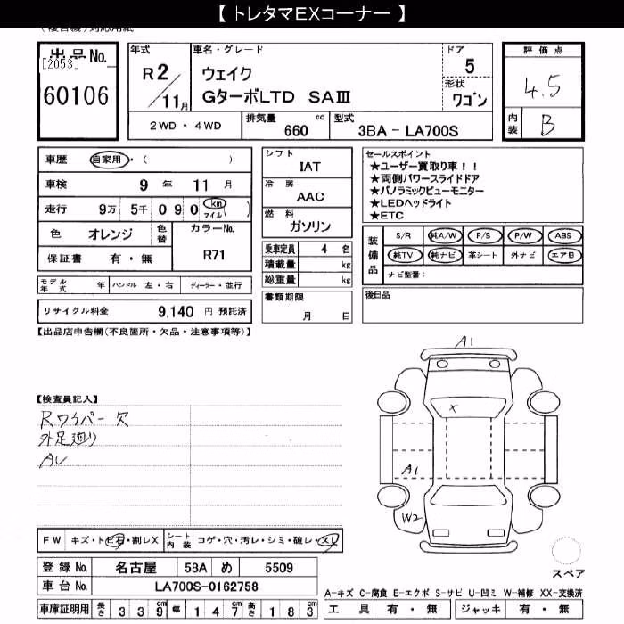 DAIHATSU WAKE
