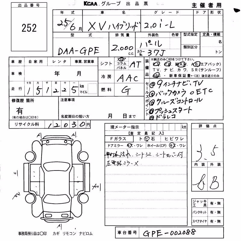 SUBARU XV