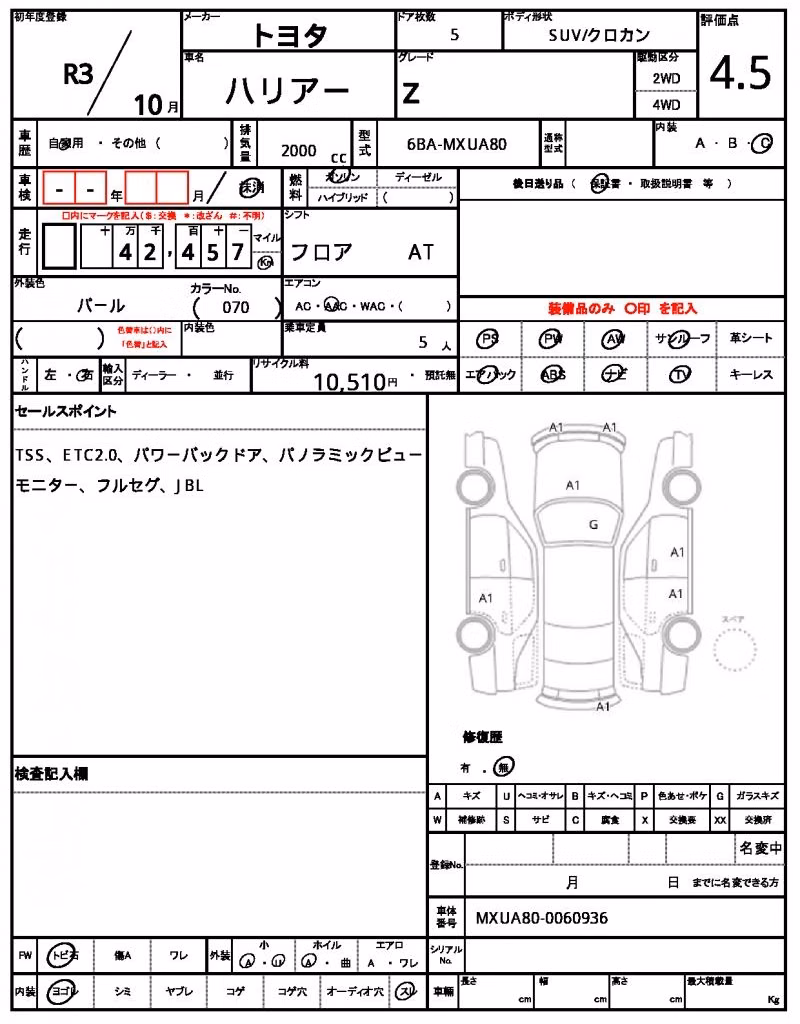 TOYOTA HARRIER