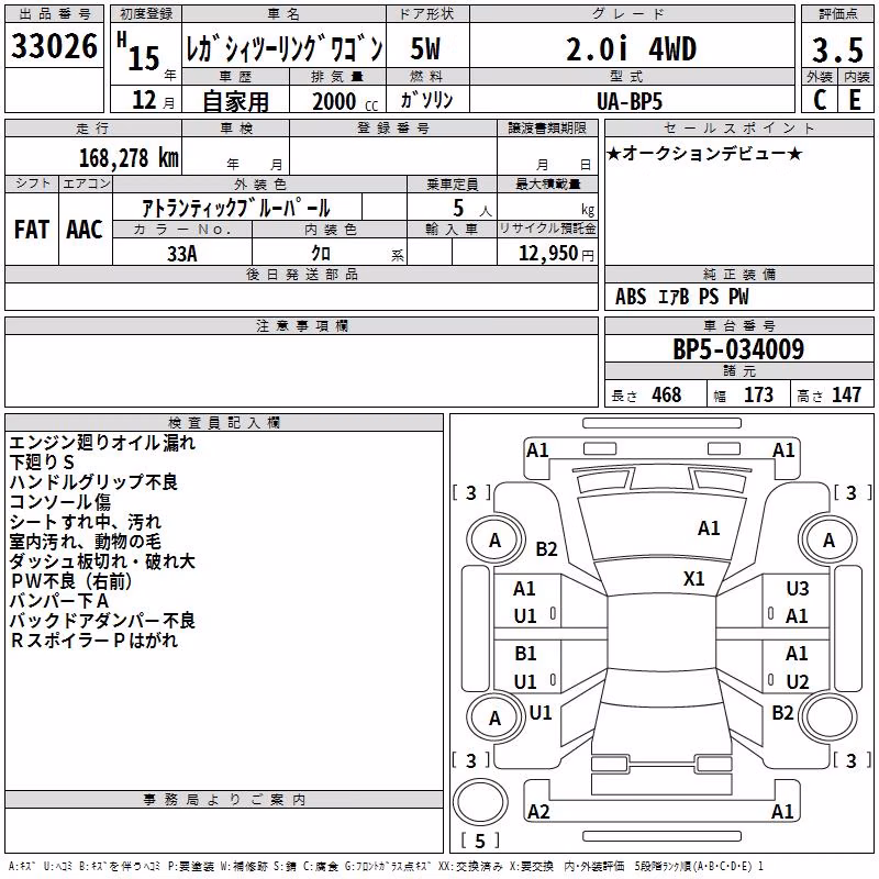 SUBARU LEGACY