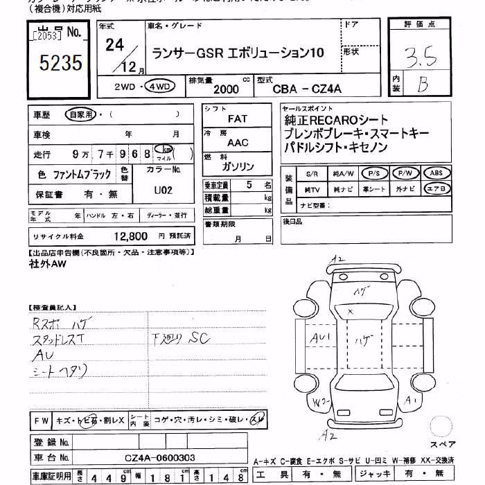 MITSUBISHI LANCER EVOLUTION
