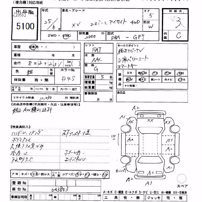 SUBARU XV