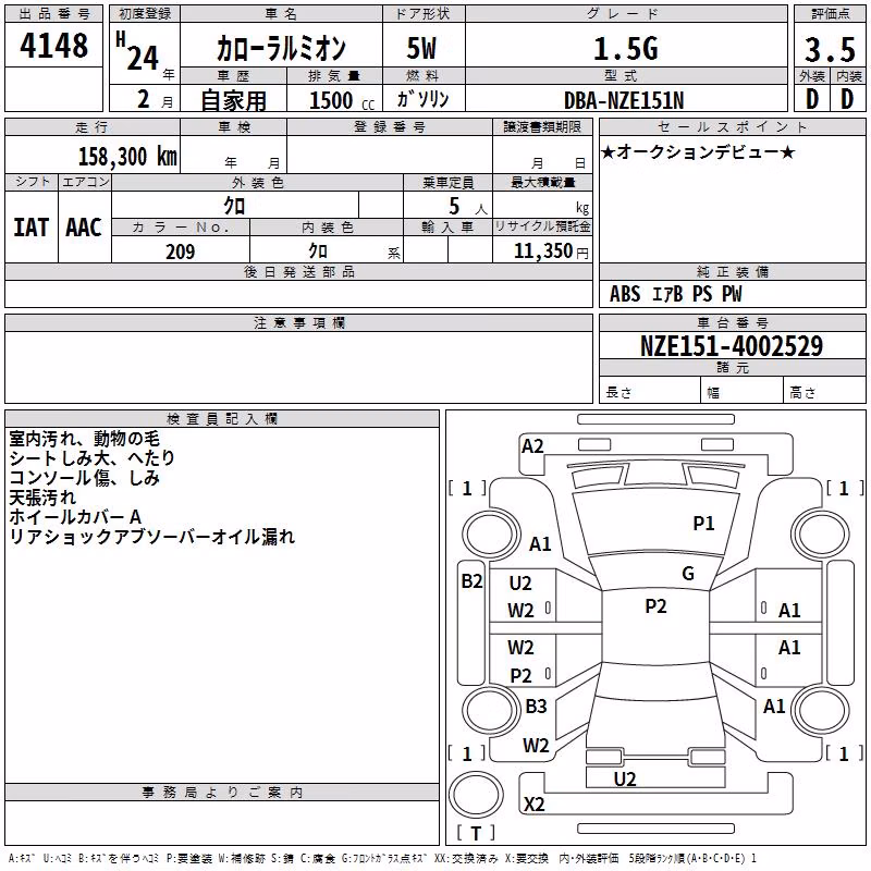 TOYOTA COROLLA RUMION