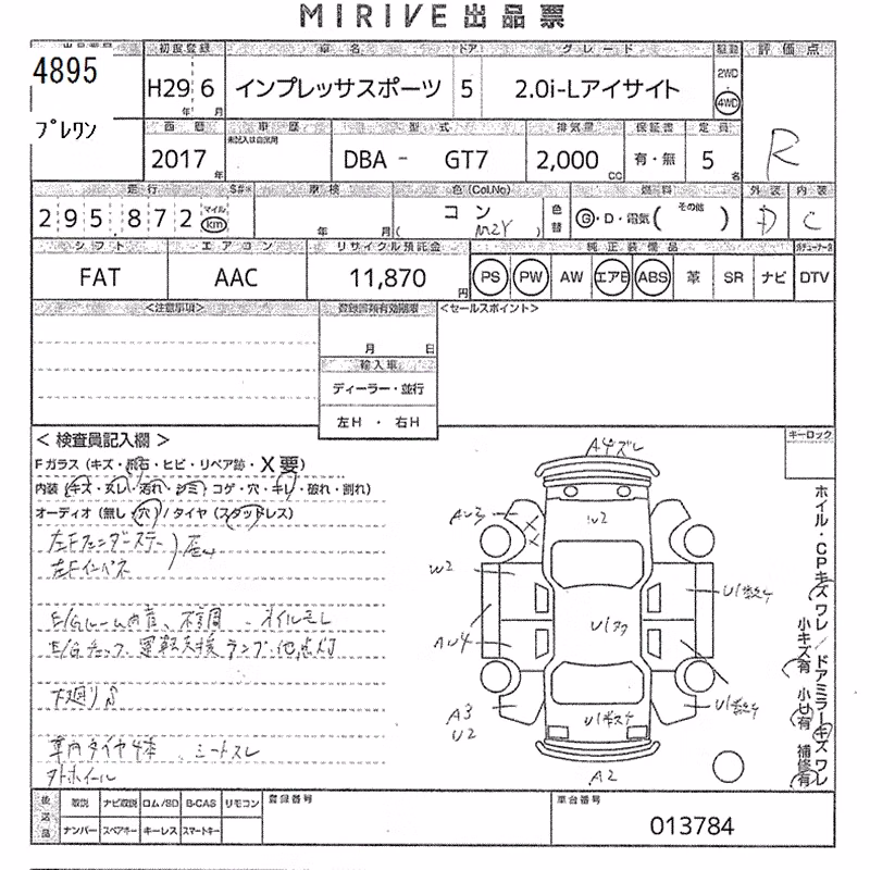 SUBARU XV