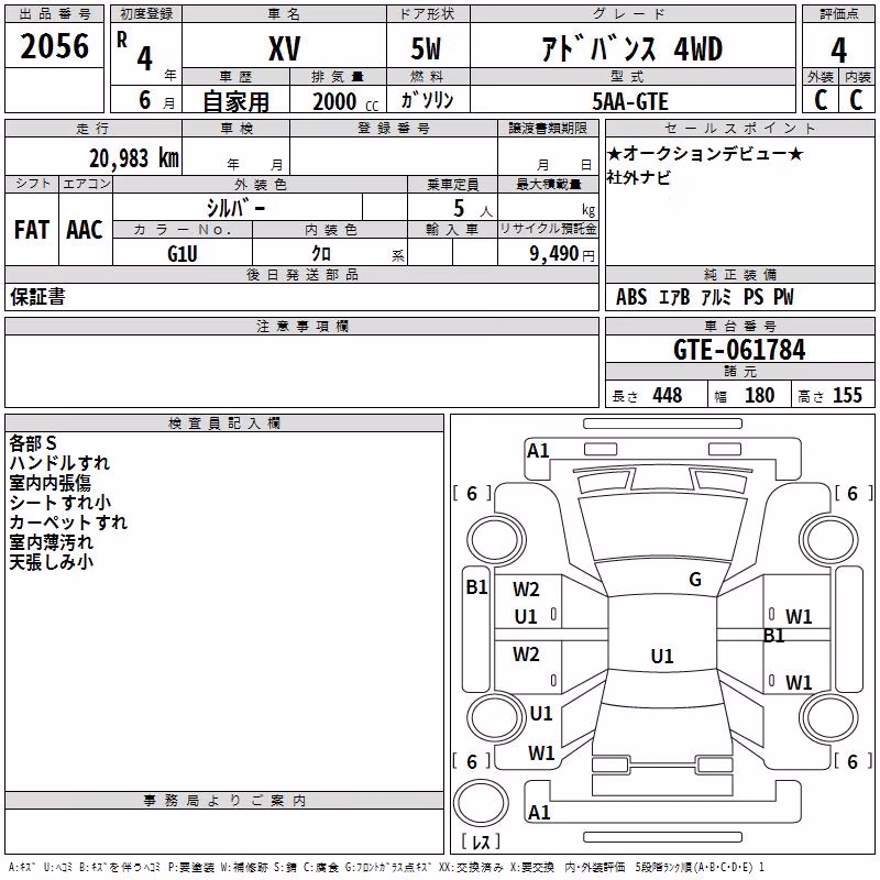SUBARU XV