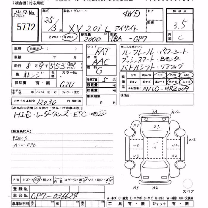 SUBARU XV