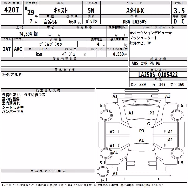 DAIHATSU CAST