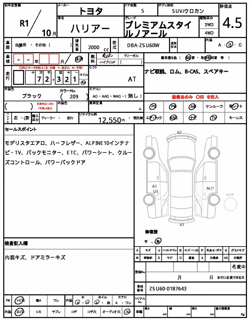 TOYOTA HARRIER