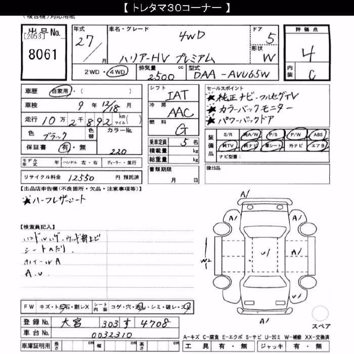 TOYOTA HARRIER