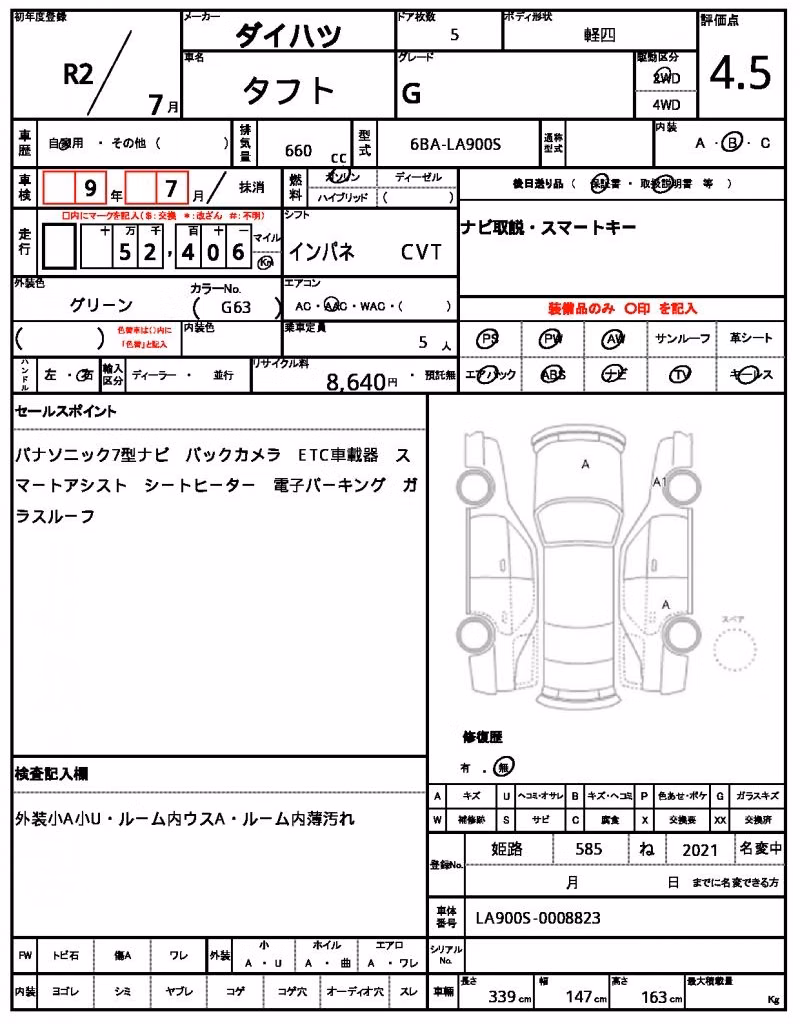DAIHATSU TAFT