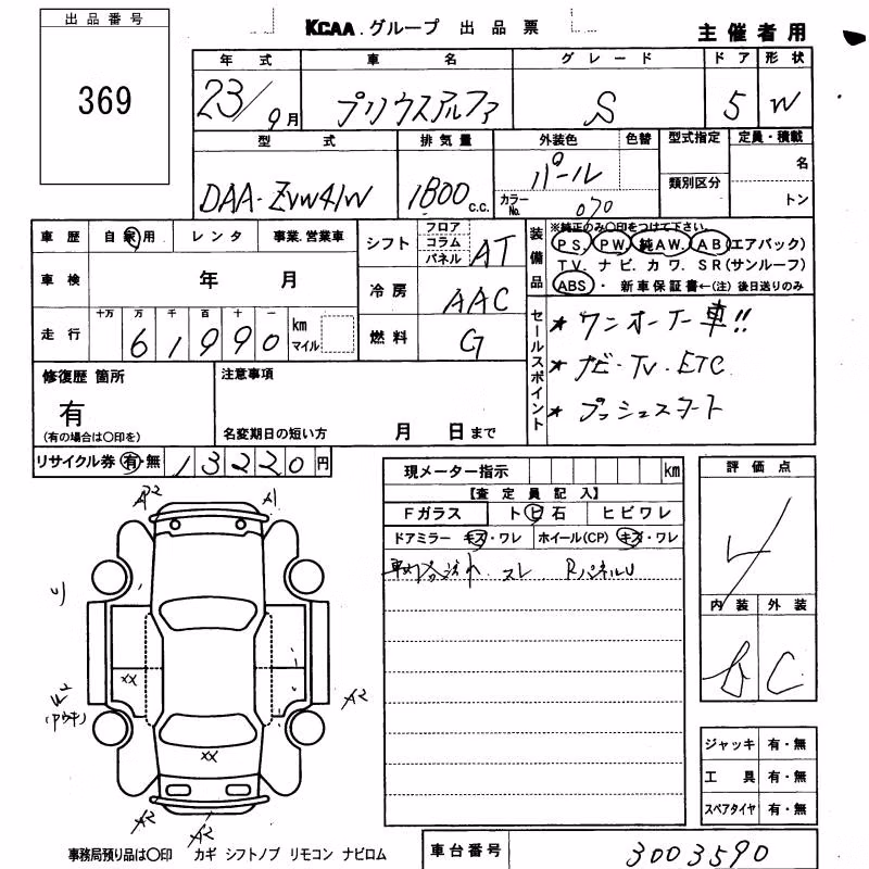 TOYOTA PRIUS ALPHA