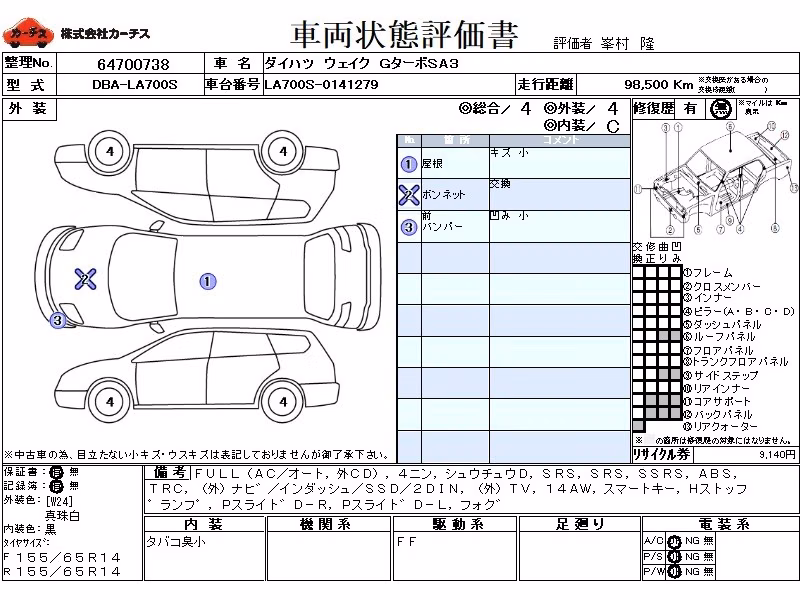 DAIHATSU WAKE
