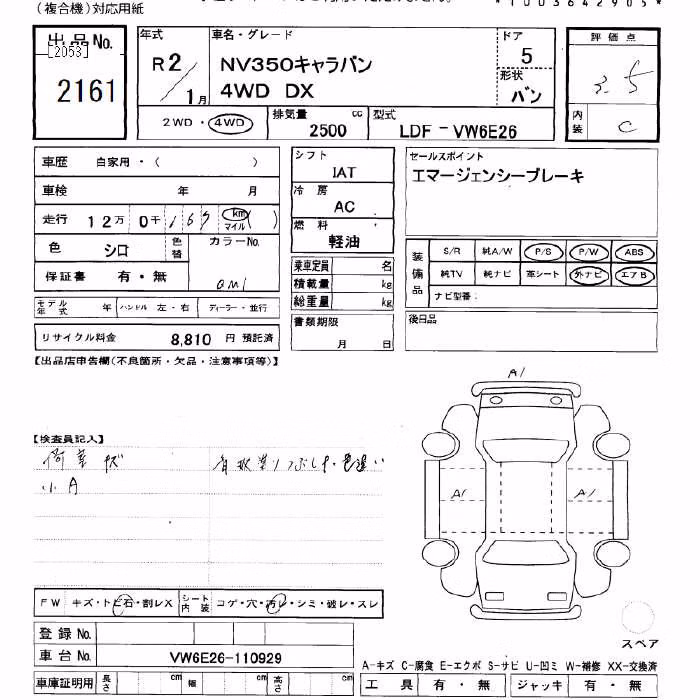 NISSAN NV350 CARAVAN