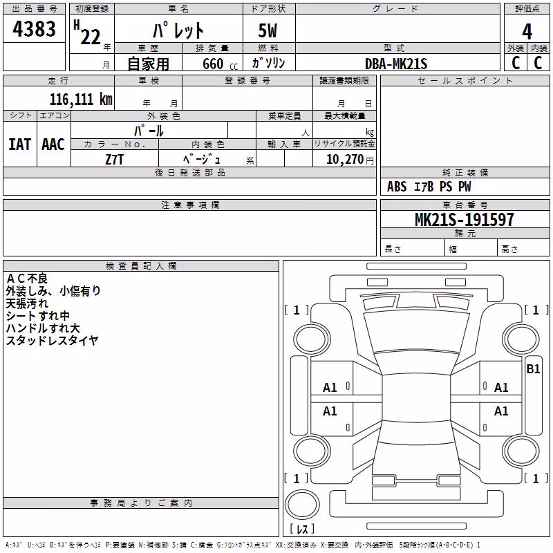 SUZUKI PALETTE