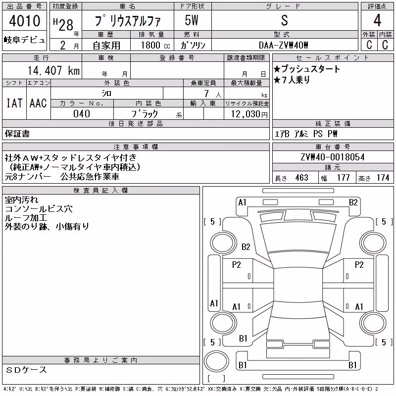 TOYOTA PRIUS ALPHA