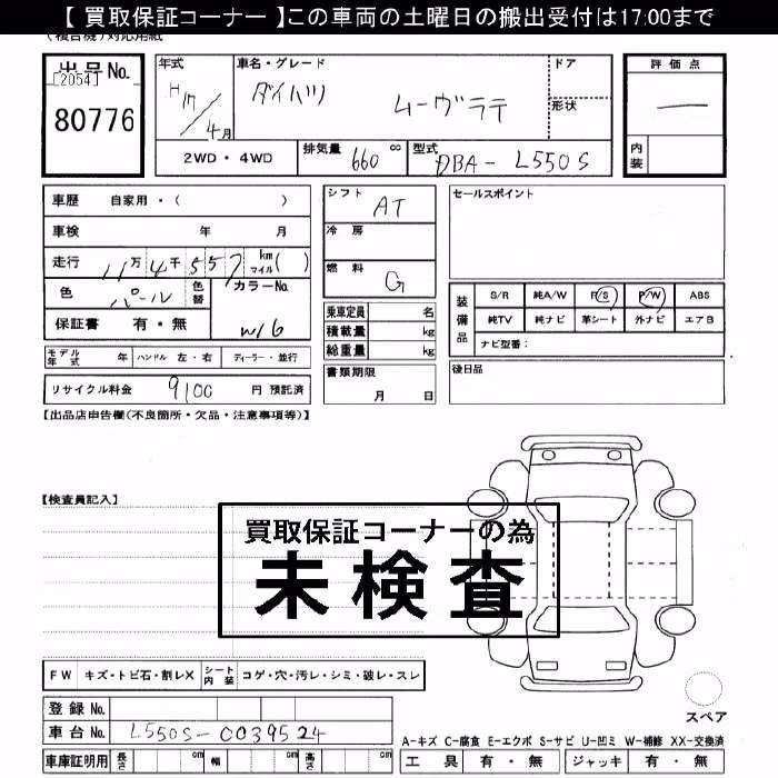 DAIHATSU MOVE LATTE