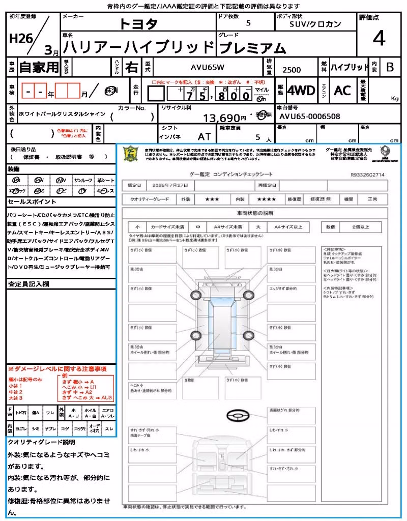 TOYOTA HARRIER