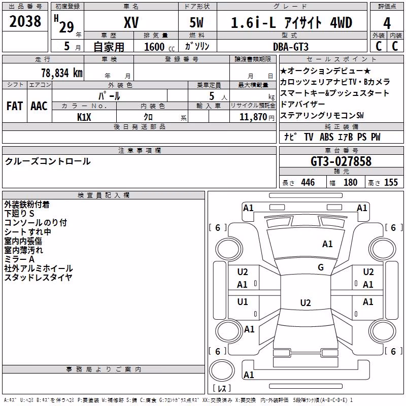SUBARU XV