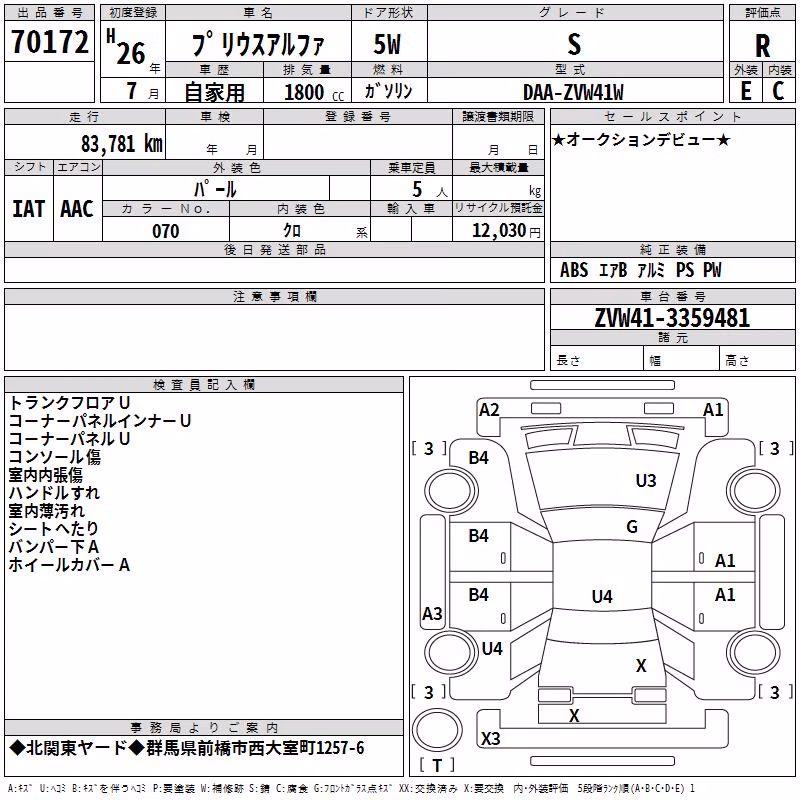 TOYOTA PRIUS ALPHA